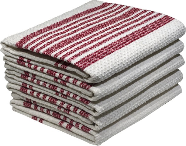 Bunty's Kitchen Towel - Design 2378 - 050x080cms - (05 Pc Pack) Racing Red Cloth Napkins