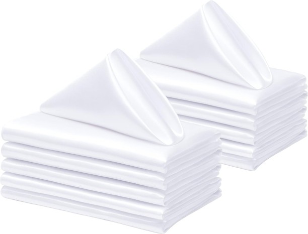 AB Satin Napkin White Cloth Napkins