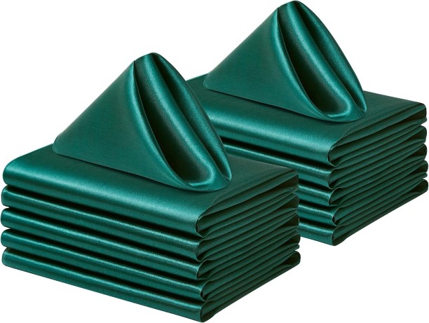 AB Satin Napkin Emerald Green Cloth Napkins