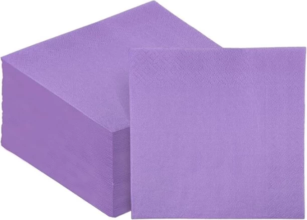 Serviettes 2 Ply Bright Purple Paper Napkins
