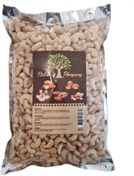 Natures Pleasures Roasted and Salted Cashew Nuts A Grade