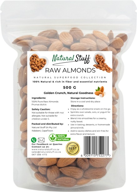 Natural Stuff Premium Raw Almonds Almond