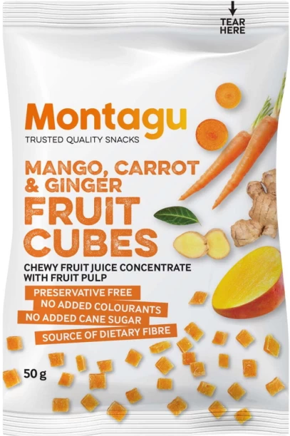 Montagu Fruit Cubes Mango Carrot & Ginger Cubes