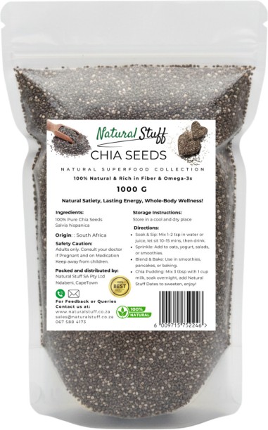 Natural Stuff 100% Pure Chia Seeds(1000x2) Chia seed