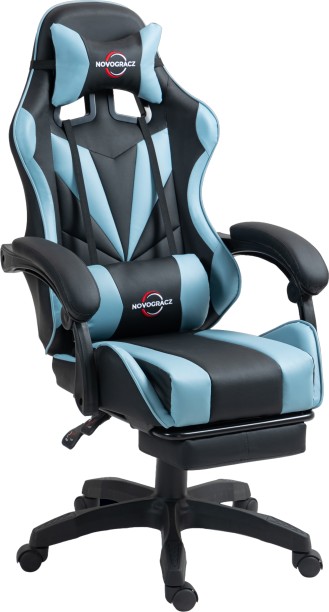 Novogracz AQUAMARINE Pro Gaming Chair - Reclining Ergonomic + Footrest Office Executive Chair