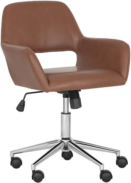Fine Living Executive Office Leather Chair- D. Brown Mid Back Chair