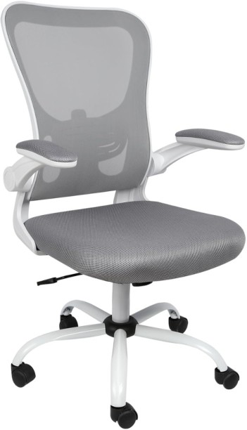 Fine Living ErgoPro Office Chair - White/ Grey Office Arm Chair