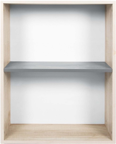 2 Tier Bookcase Lanza Oak Multipurpose Table