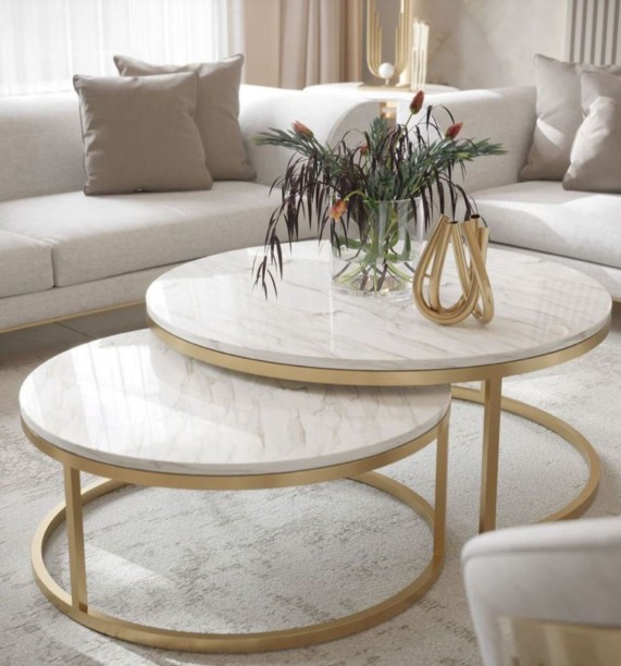 OCEAN OASIS NESTLING COFFEE TABLE 2 PIECE Multipurpose Table