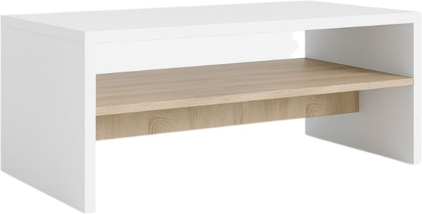 Decorum & Co Arcline Coffee Table with Shelf Multipurpose Table