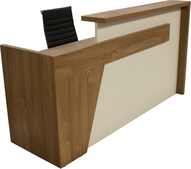 GOF FURNITURE TC-67916 & 818A – Stream 2 Reception Counter & Roomia Office Chair Office Table