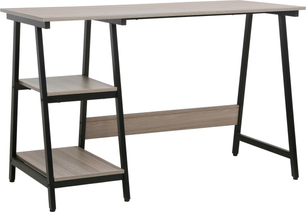 Creative Deco Home & Office Desk NEXA - Workstation with 2 Shelves Multipurpose Table