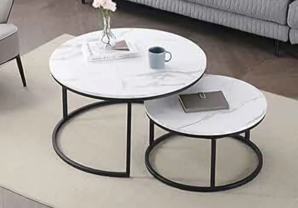 MIMMIE94 NESTING COFFEE TABLE TWO PIECE Multipurpose Table