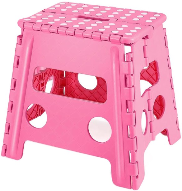 SHENTAI Non-Slip Folding Step Stool, Height Heavy Duty Foldable Stool for Adults Kids, Plastic Step Stool Camping Stepping Stool Stool