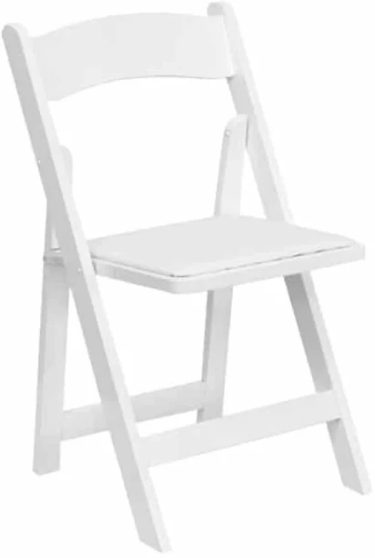 Sikandar White Wimbledon Folding Chair Plastic Folding Chair