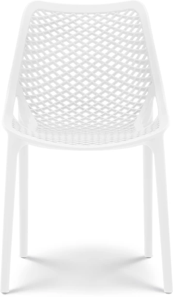 Smartbuy VC1302W Premium Plastic Patio Dining Chair