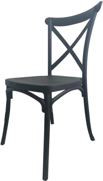 Calasca Cross Back Dining Metal Stackable Chair