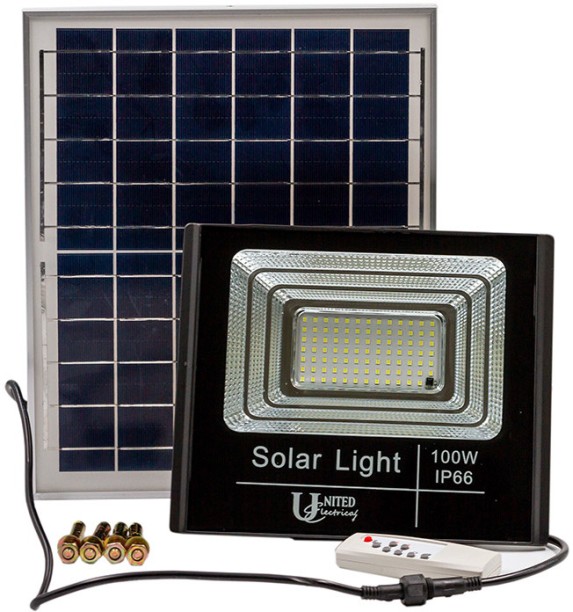 United Floodlight Led Solar 100W Flood Light Outdoor Lamp