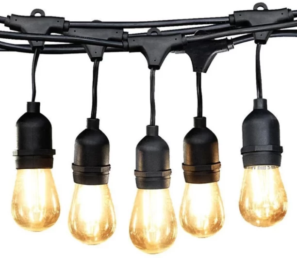 BLD Lighting Outdoor LED Festoon Vintage Blub String Lights - 20 M Gate Light Outdoor Lamp