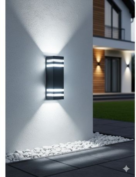 BRIGHTSTAR Modern Up-Down Facing Wall Light Fitting Gate Light Outdoor Lamp
