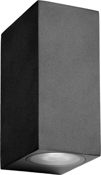 MRUL Square Outdoor Waterproof Up and Down Wall Lamp GU10 Lamp Holder x 2 Gate Light Outdoor Lamp