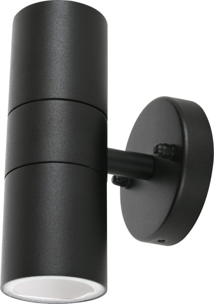 Zebbies Lighting Luma Black Stainless Steel Up and Down Facing Post Light Outdoor Lamp