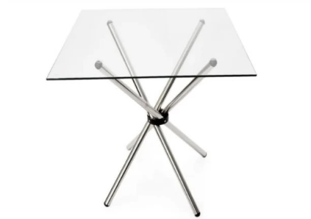 Buds Square Glass Table Folding Table