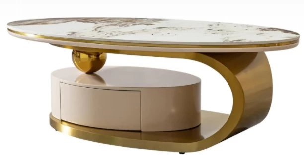 Modern Luxury With Marble Top Coffee Table