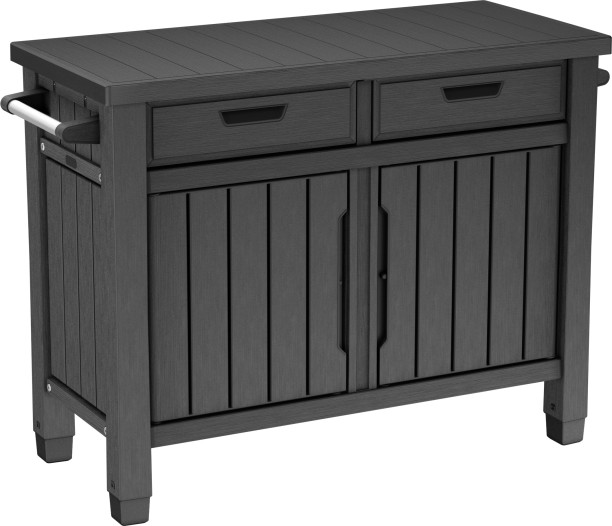 Keter Outdoor Buffet Storage Cabinet Graphite Outdoor Buffet Storage Cabinet Multipurpose Table