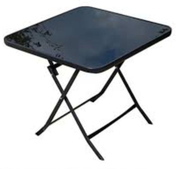 Generic Foldable Outdoor Black Glass Table Multipurpose Table