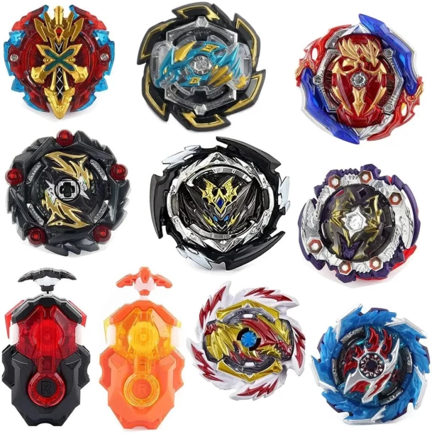 Cart In Mart 10 Piece Gyro Battle Bey Top Spinning Toy Set Battle Bey Top Spinning Toy Set Beach Toys & Play Sets