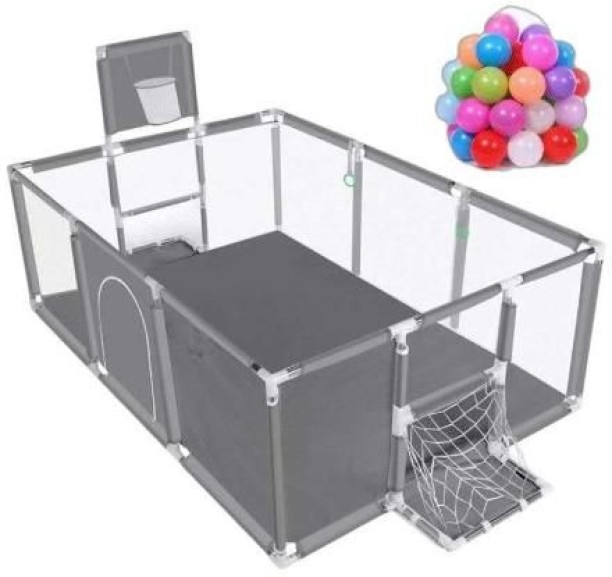 LXD 3 in 1 Baby Playpen Safety Barriers with Playing Balls Ball Pits