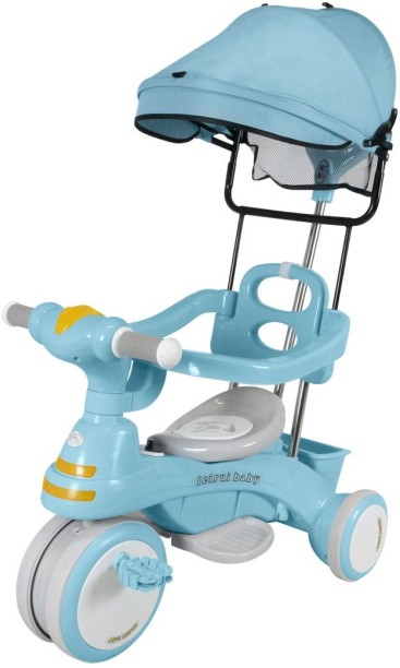 GOODS FOR ALL Kids Tricycle Stroller With Lights/Music And CanopyBaby Links Kids Scooter