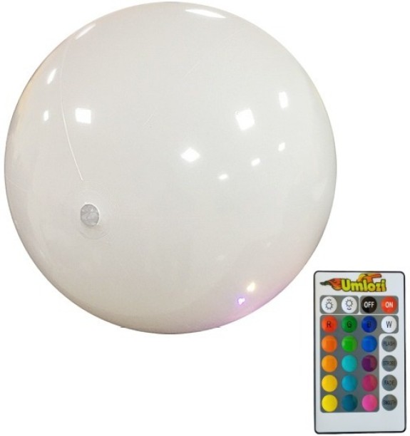 Umlozi LED Light Up Beach Ball & Remote - 16 Colours & Multiple Modes Beach Toys & Play Sets