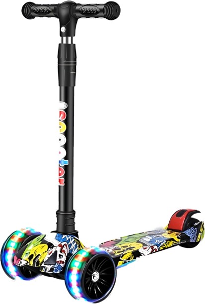 Generic Light Up Kids Glide Scooter MULTICOLOR Scooters