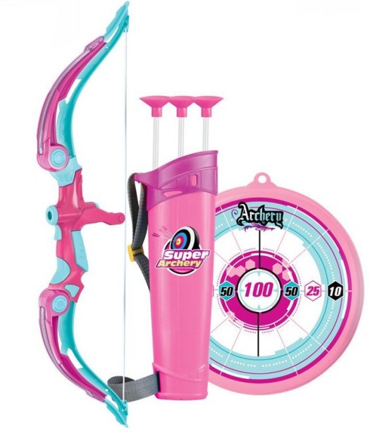 Kids-Up Bow & Arrow Archery Set - 3 - 12 Years - Pink Beach Toys & Play Sets