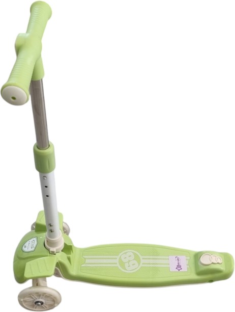 Kids-Up Heavy Duty 3 Wheel Kids Scooter With Wheels Light Up Tricycle Ride Green Kids Scooter