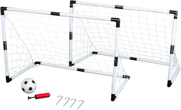 ASHCOMONLINE Portable Soccer Nets with Ball and Pump Ball Pits