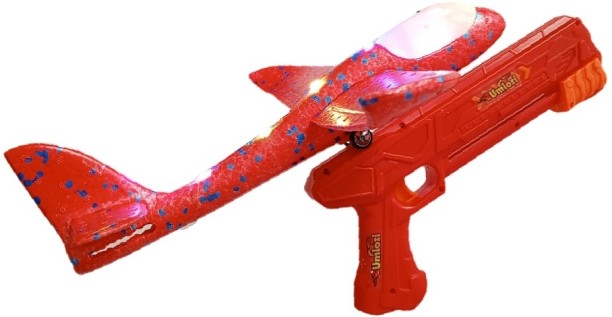 Umlozi Airplane Foam Glider & Gun Launcher - 2 Flight Modes - Green