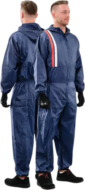 Car System Paint Overall Anti-static Navy Polypropylene Zipper Hooded Paint Coverall for  Women, Men