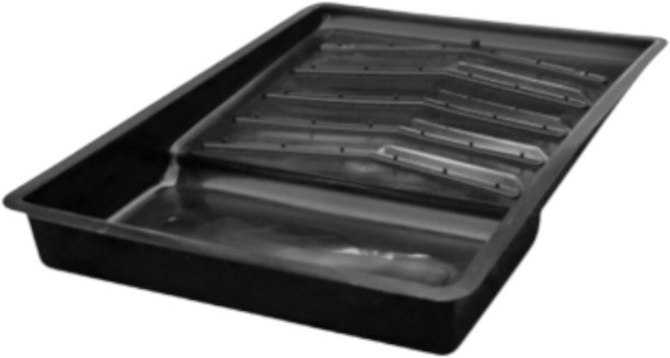 SMTE Paint Roller Tray Black Plastic Ashtray