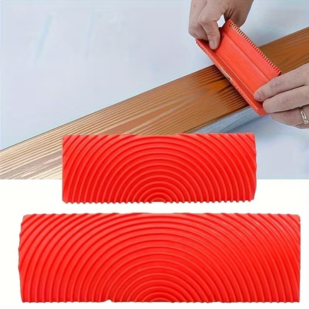 Egorip 2 Pack Wood Grain Texture Roller Set Paint Roller