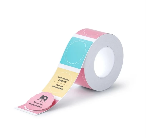 NIIMBOT B1 / B21 / B3S - 34*34MM - 200 LABELS PER ROLL - WHITE slef adhesive Paper Label