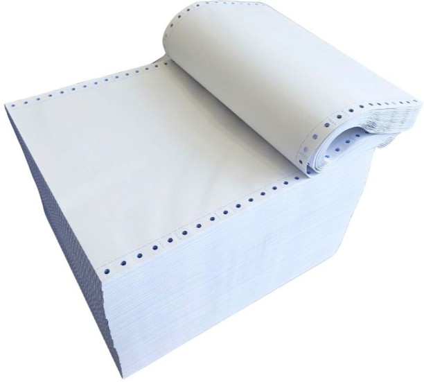 innolife Continuous Paper 3 Part - NCR Continuous Computer Paper - Printer Paper Carbonless Cash Register Paper
