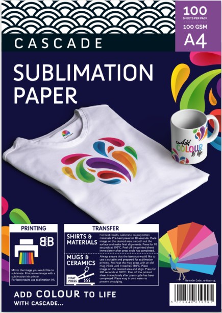Cascade A4 100 gsm Sublimation Mug Printing Paper