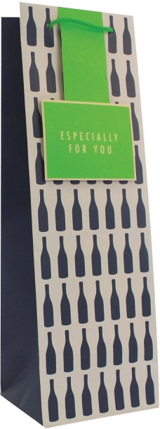 Creative Stationery Bottle Gift Bag Non-Foiled Printed Paper Party Bag