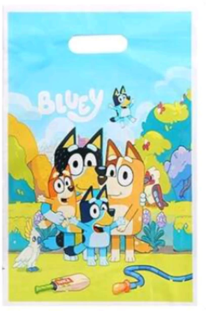 Bluey 93114 Solid Plastic Party Bag
