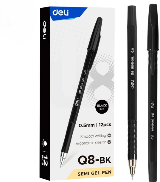 Deli Q8-BK 0.5mm Gel Pen