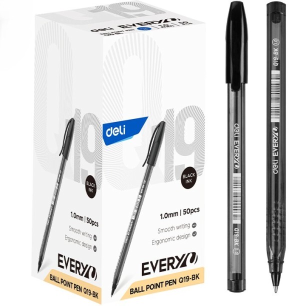 Deli Q-19 BLK 1.0 Ball Pen