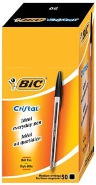 BIC Crystal Xtra Life Medium Clear Barrel Ball Pen